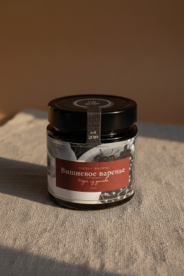 Варенье вишневое на меду (без сахара) 210 гр.