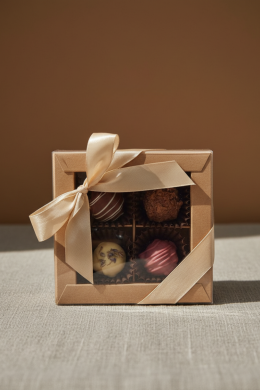 Ассорти из 4 сырных трюфелей "Гуси и шпинат"