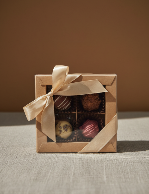 Ассорти из 4 сырных трюфелей "Гуси и шпинат"