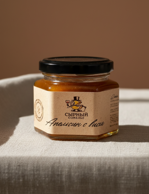 Конфитюр "Сырный сомелье" Апельсин-виски 125г