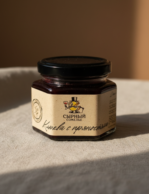 Конфитюр "Сырный сомелье" Клюква с пряностями 125г