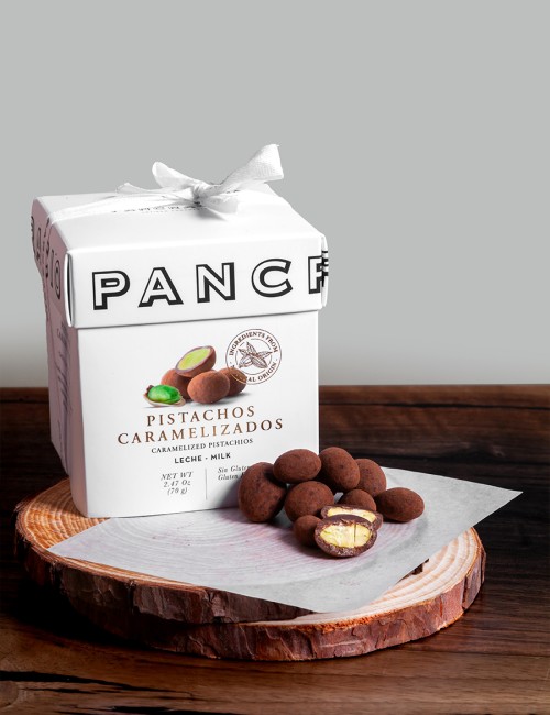 Mini Luxury Box Конфеты из цельных карамелизированных фисташек с молочным шоколадом 70 гр.