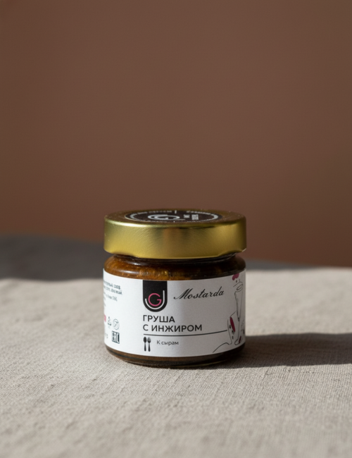 Конфитюр Груша с инжиром ГастроДжем 100г