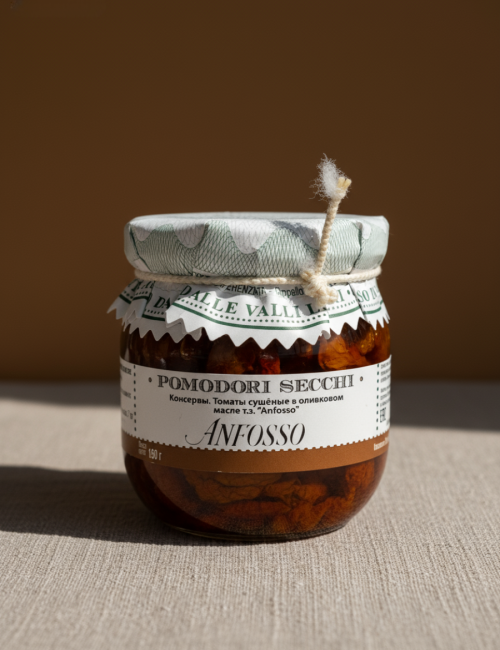 Томаты сушеные в оливковом масле "Anfosso" 340г