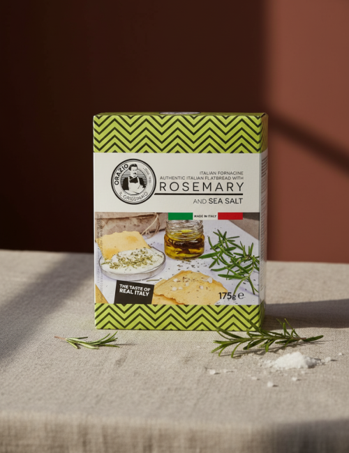 Крекеры итальянские Розмарин и морская соль, Италия, 175г
