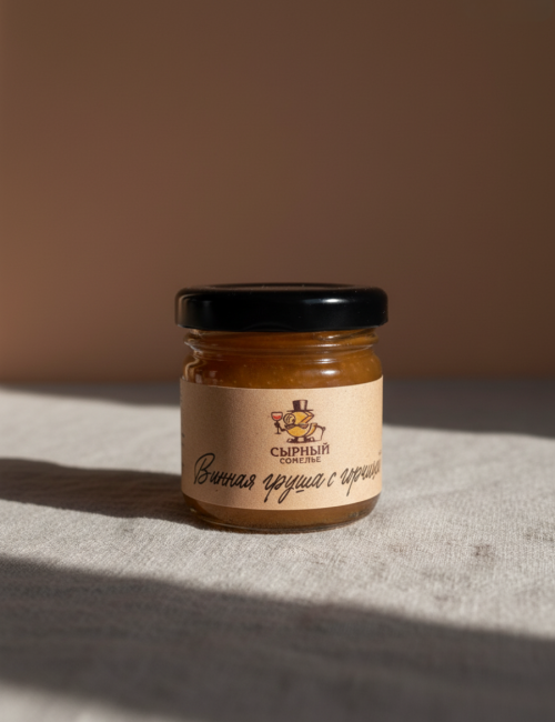Конфитюр "Сырный сомелье" Винная груша горчица 40г