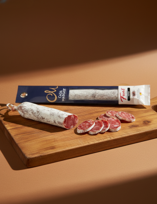 Сыровяленая колбаса Фуэт премиум с перцем "Casa Margot" 110г