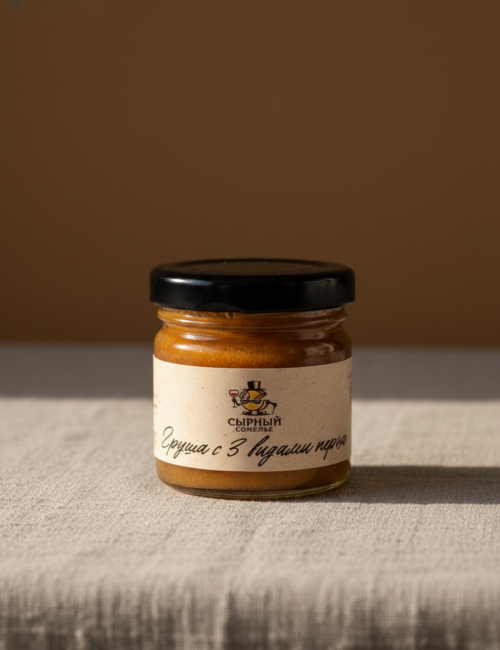 Конфитюр "Сырный сомелье" Груша с тремя видами перца 40г