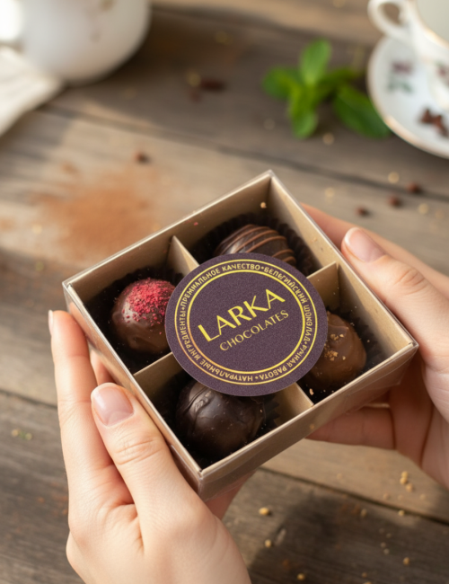 Ассорти из 4 конфет Пралине "Larka Chocolates"