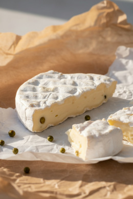 Сыр мягкий с белой плесенью Камамбер классический Нормандский с перцем MOU MOU