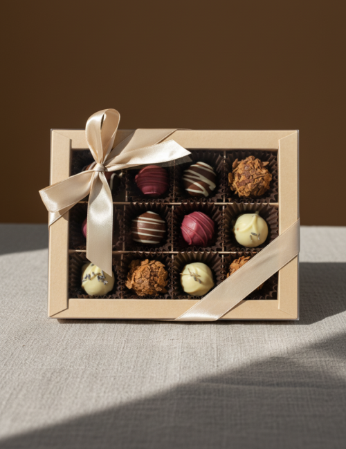 Ассорти из 12 сырных трюфелей "Гуси и шпинат"