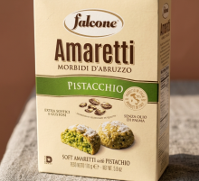 Печенье сдобное Амаретти мягкие с фисташками "falcone" 170 гр