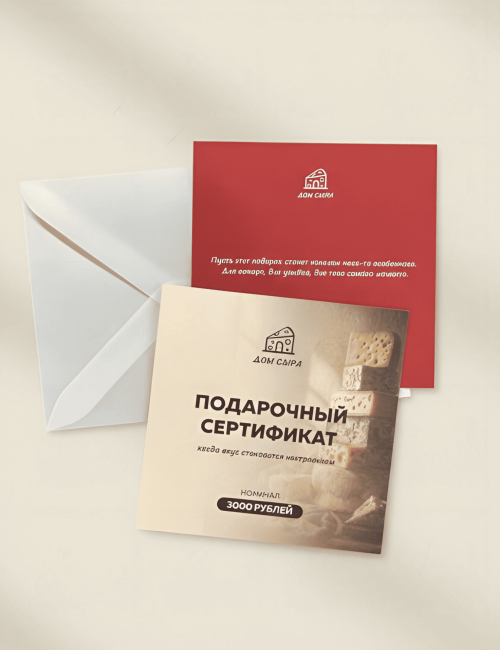 Подарочный сертификат 3 000р