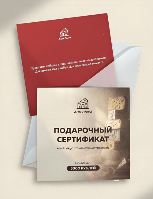 Подарочный сертификат 5 000р