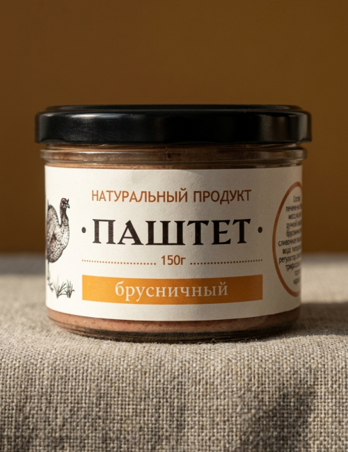 Паштет из печени индейки "Брусничный" 150 гр. "Деликатесофф"