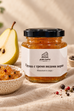 Конфитюр «Груша с тремя видами перца» Дом сыра, 125г
