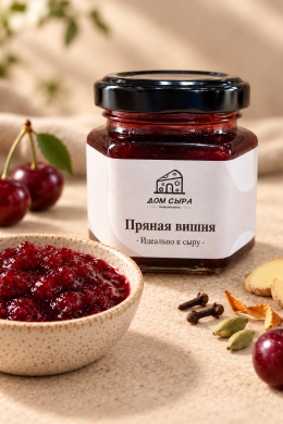 Конфитюр «Пряная вишня» Дом сыра, 125г