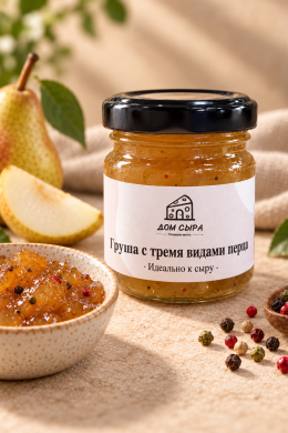 Конфитюр «Груша с тремя видами перца» Дом сыра, 40 г