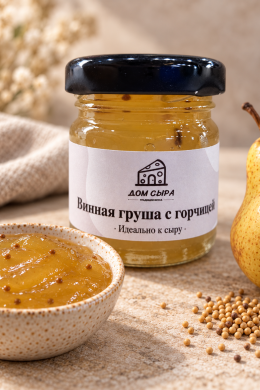 Конфитюр «Винная груша-горчица» Дом сыра, 40 г