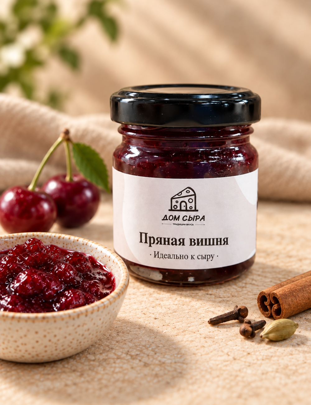 Конфитюр «Пряная вишня» Дом сыра, 40 г