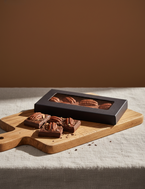 Шоколад молочный Пекан-Карамель "Гуси и шпинат" 65г