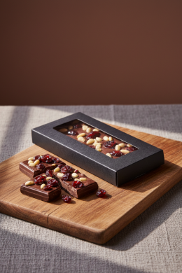 Шоколад темный Кедр-Вишня "Гуси и шпинат" 65г