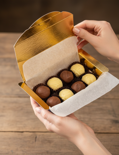 Ассорти из 8 сырных конфет Камамбер  "Larka Chocolates"